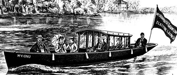 Picture Of Electric Launch 1897