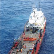 Picture Of Offshore Gas Platform Support Vessel OMS Voyager